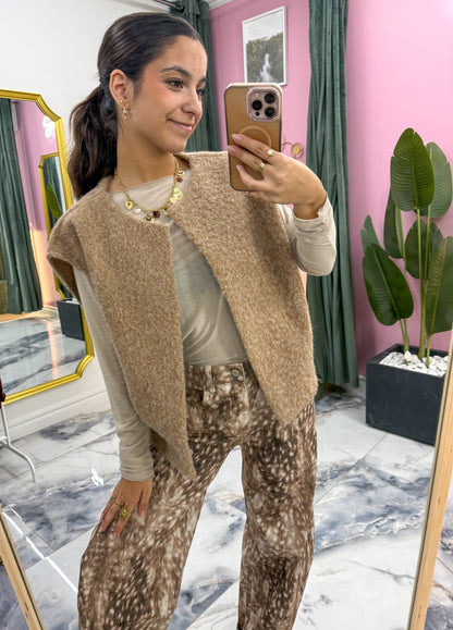 Gilet ALBA camel