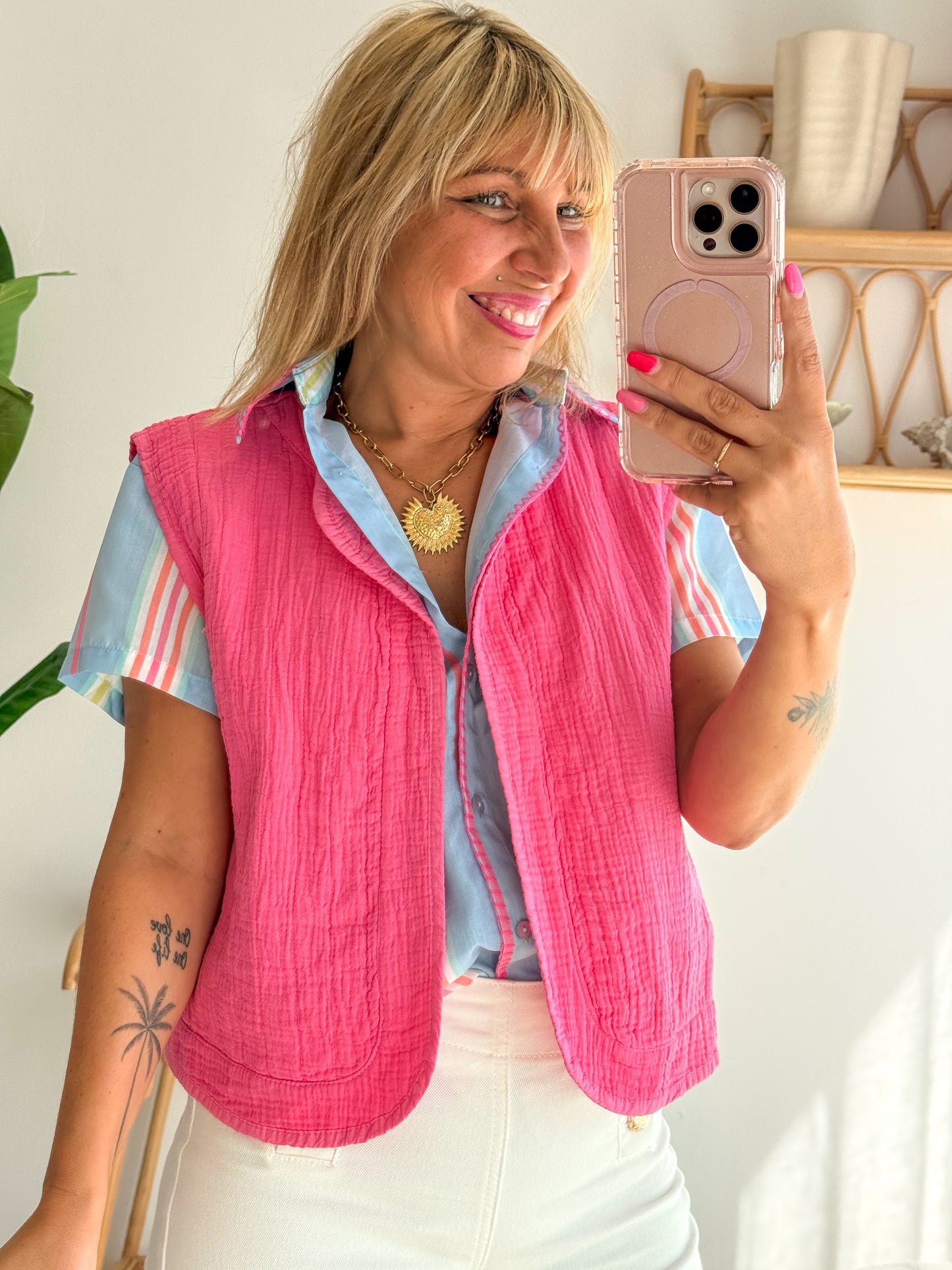 Gilet Naia Fushia