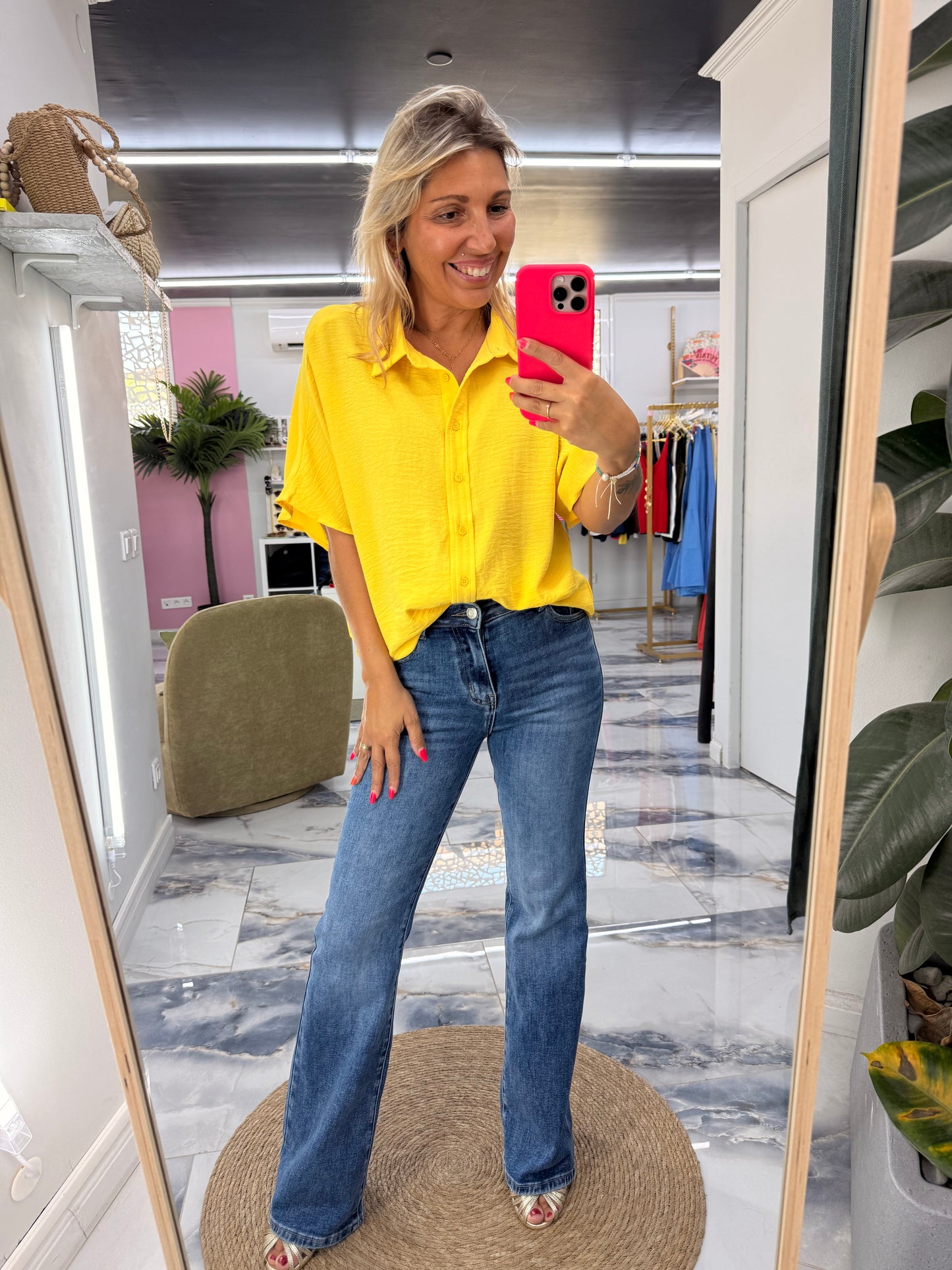 Chemise CALY jaune