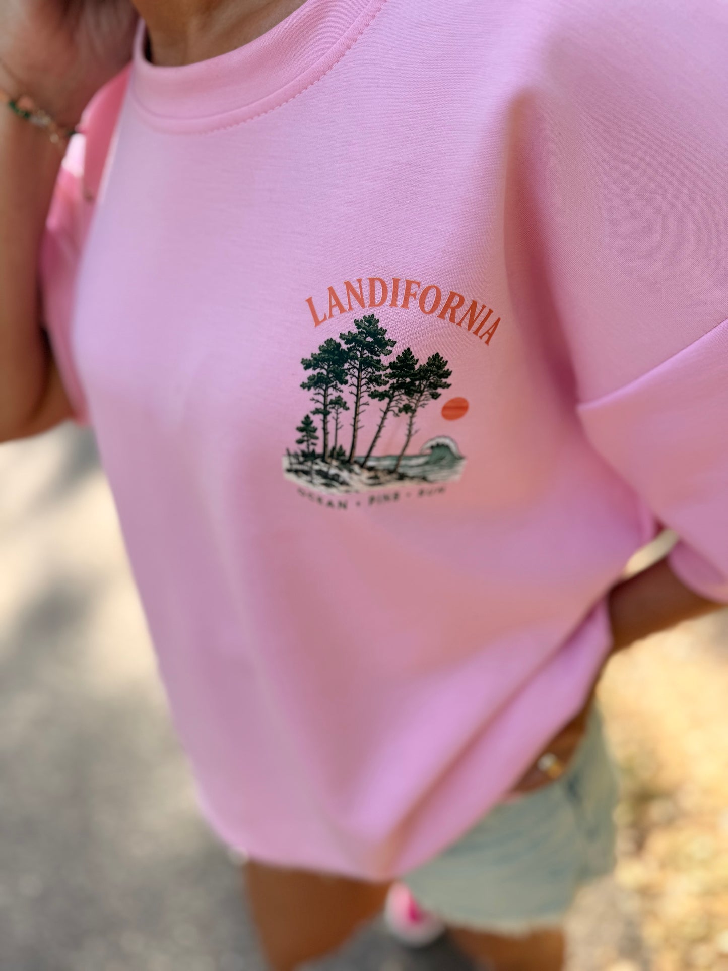 T-shirt SWEETY Créa’ LANDES Rose- PRE CO’ envoi FIN JUIN 🌊