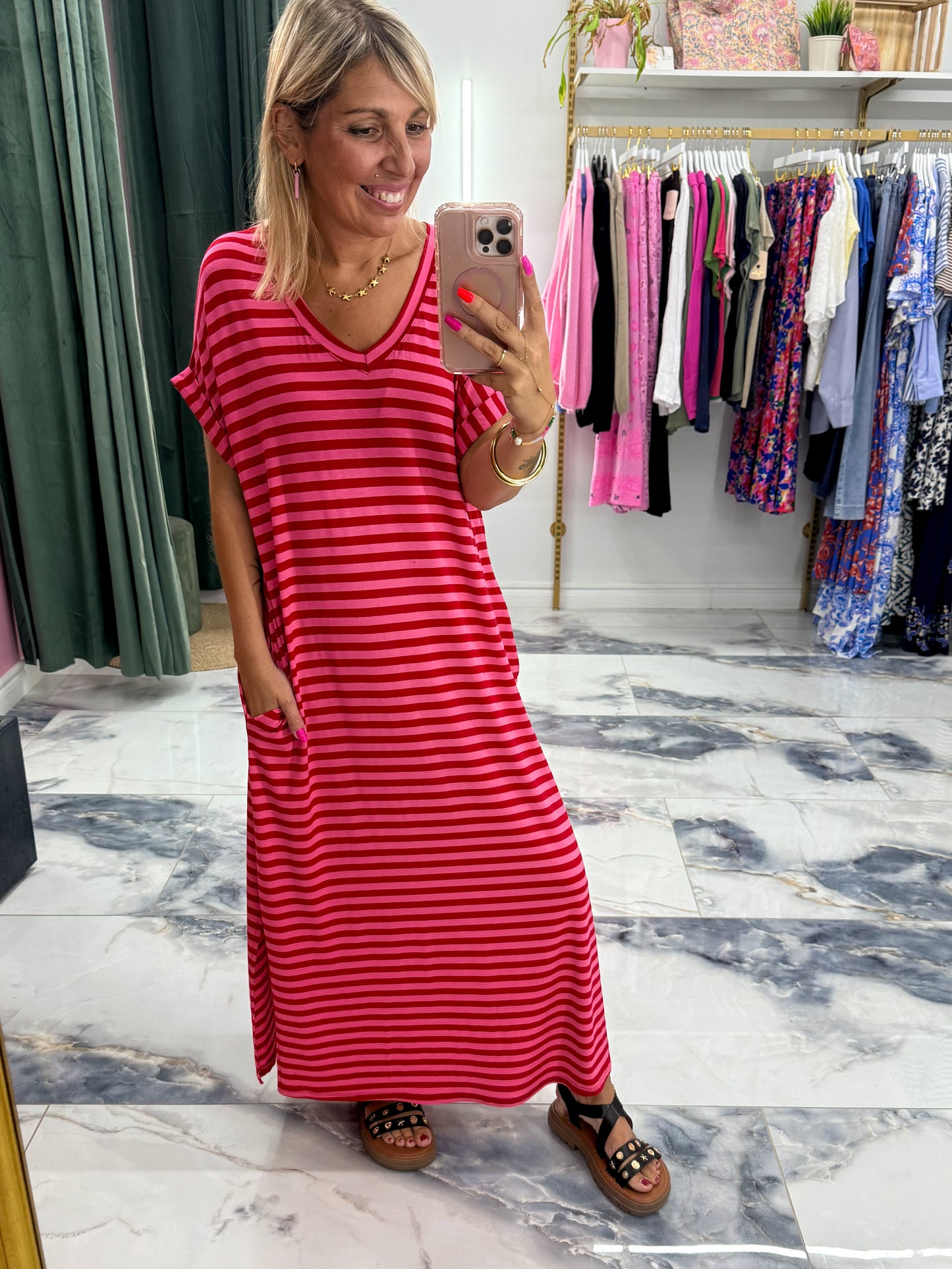Robe CAMILLE Rouge