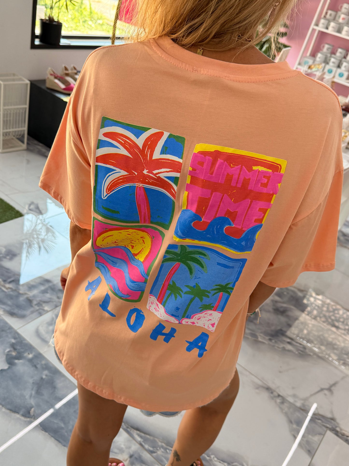 T-shirt SUMMER TIME pêche