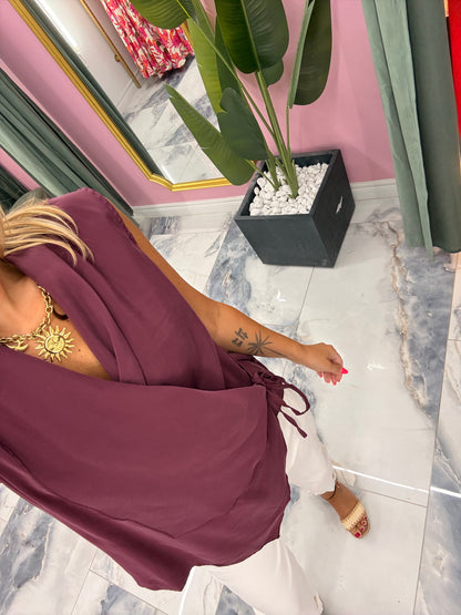 Blouse CHARLIZE Prune