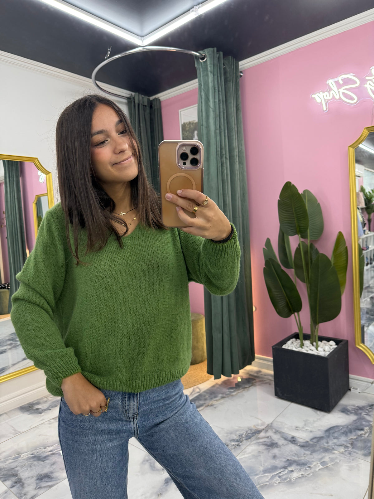 Pull COCO Vert Olive