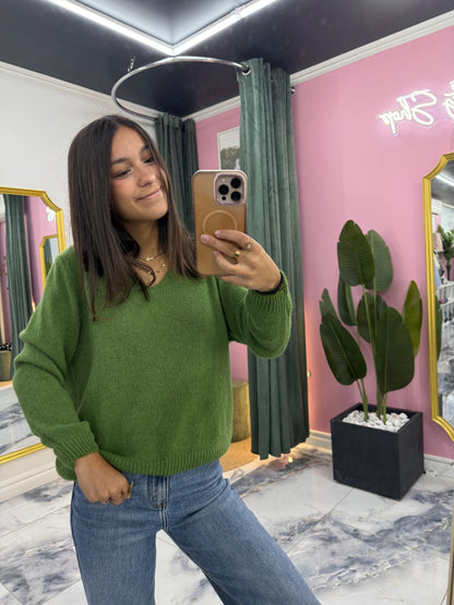 Pull COCO Vert Olive