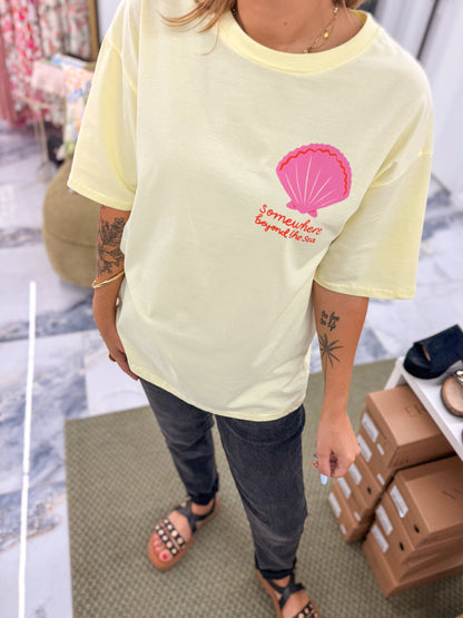 T-shirt COQUILLAGE Jaune
