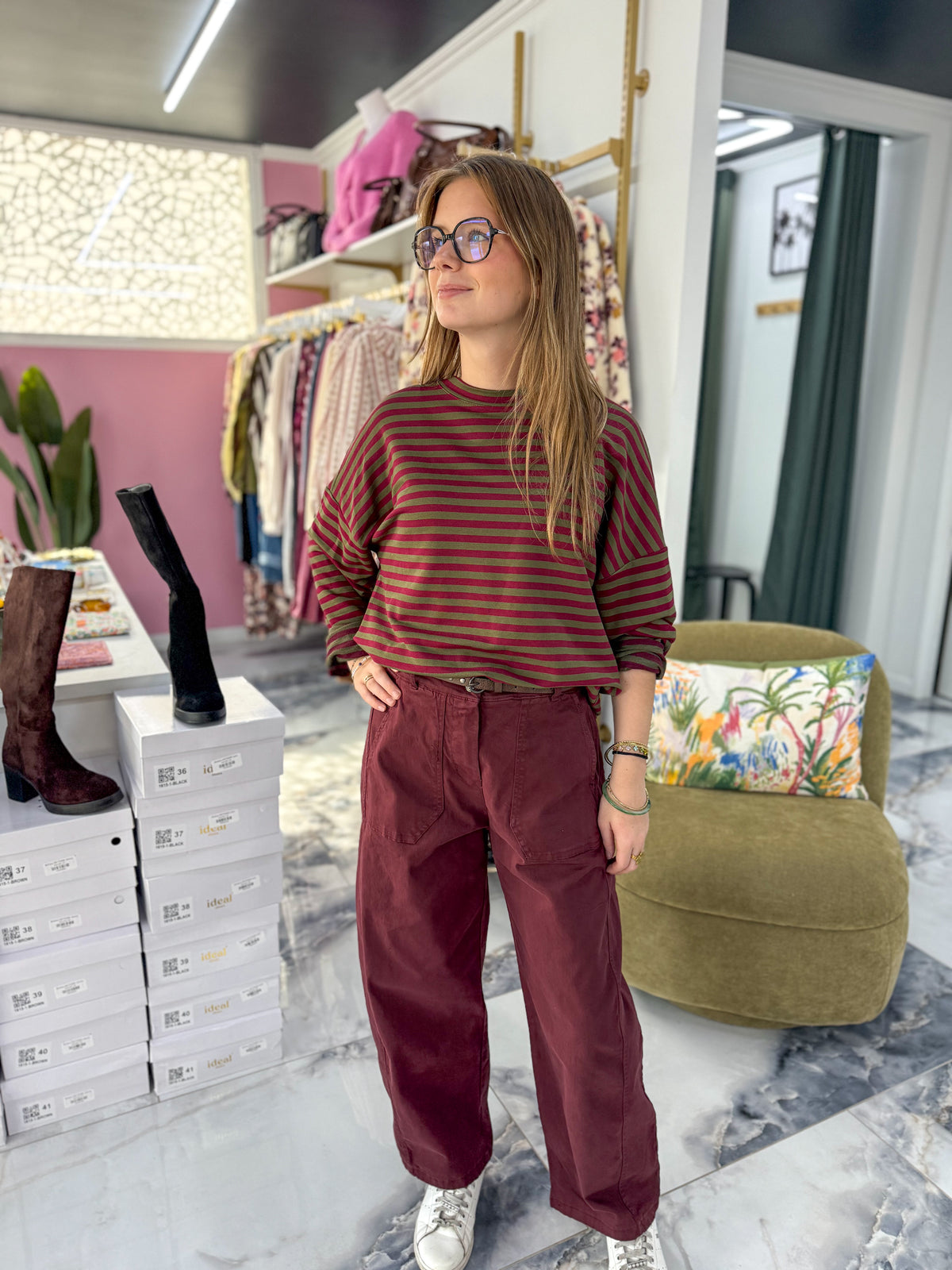 Pantalon ROMY Bordeaux