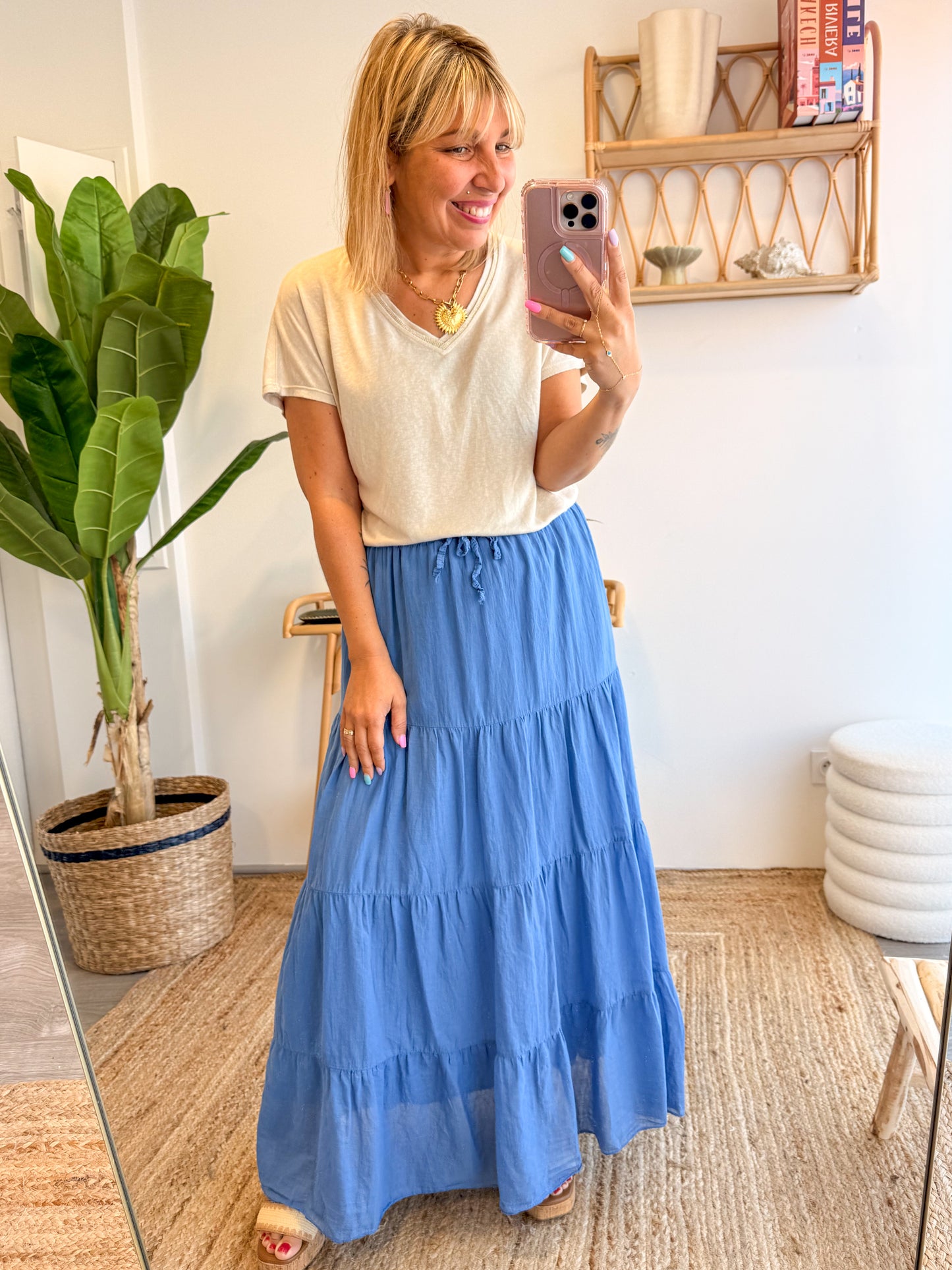 Jupe LEONIE bleu