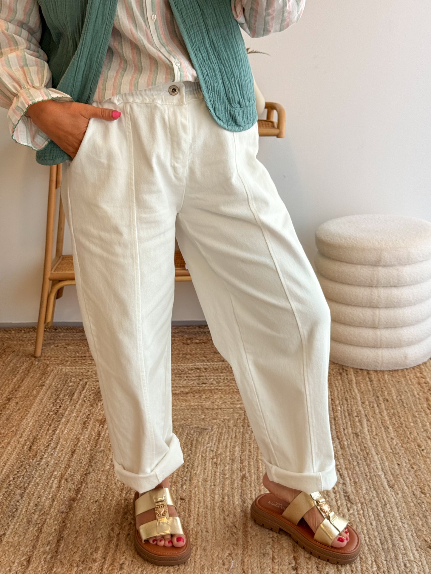 Pantalon CHARLIE blanc