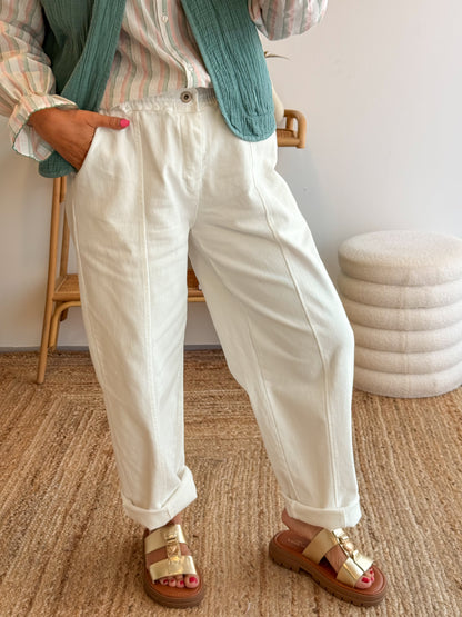 Pantalon CHARLIE blanc