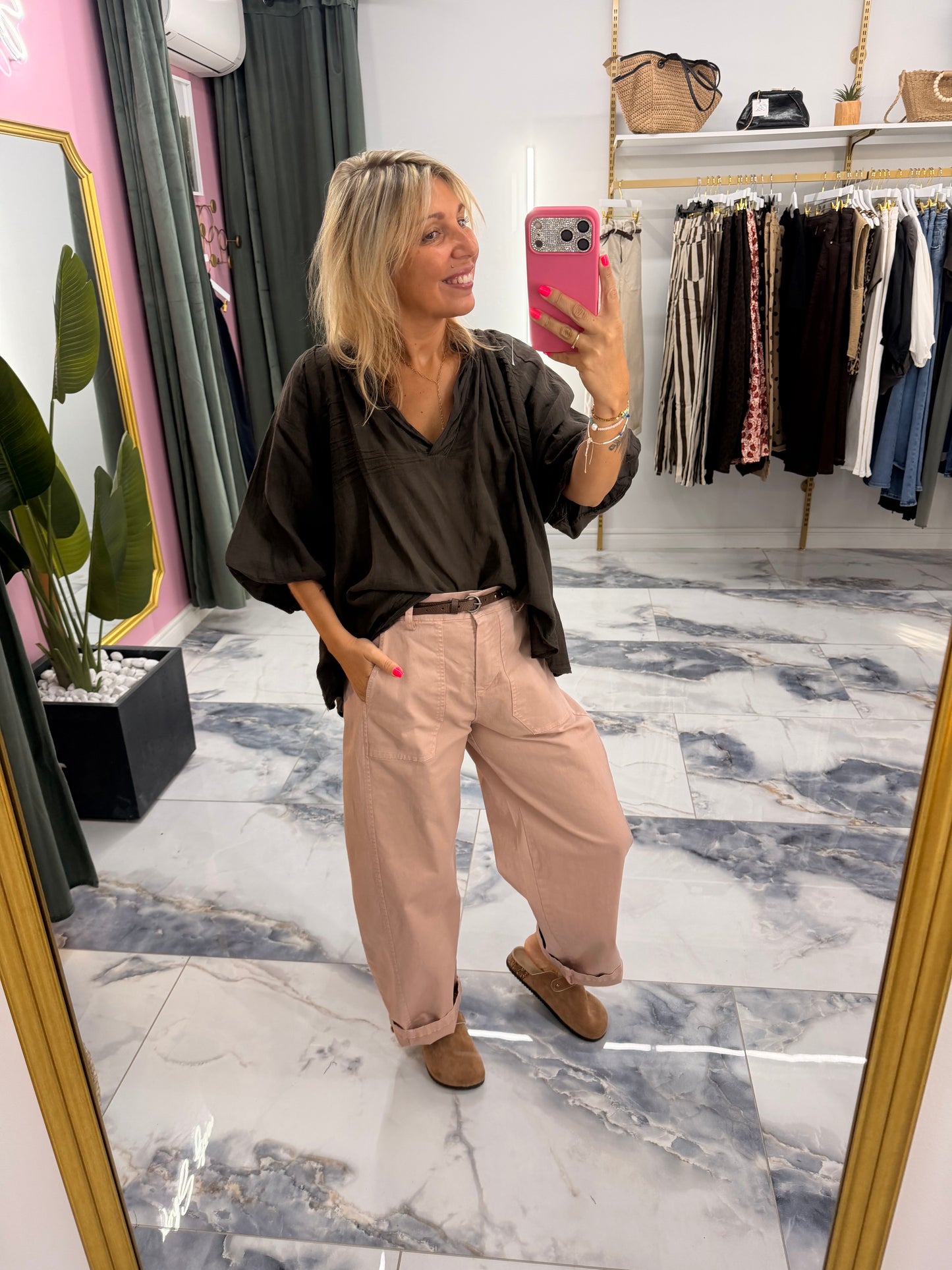 Pantalon ROMY bois de rose