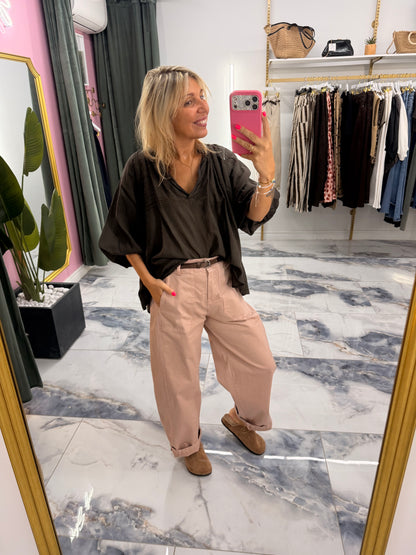 Pantalon ROMY bois de rose