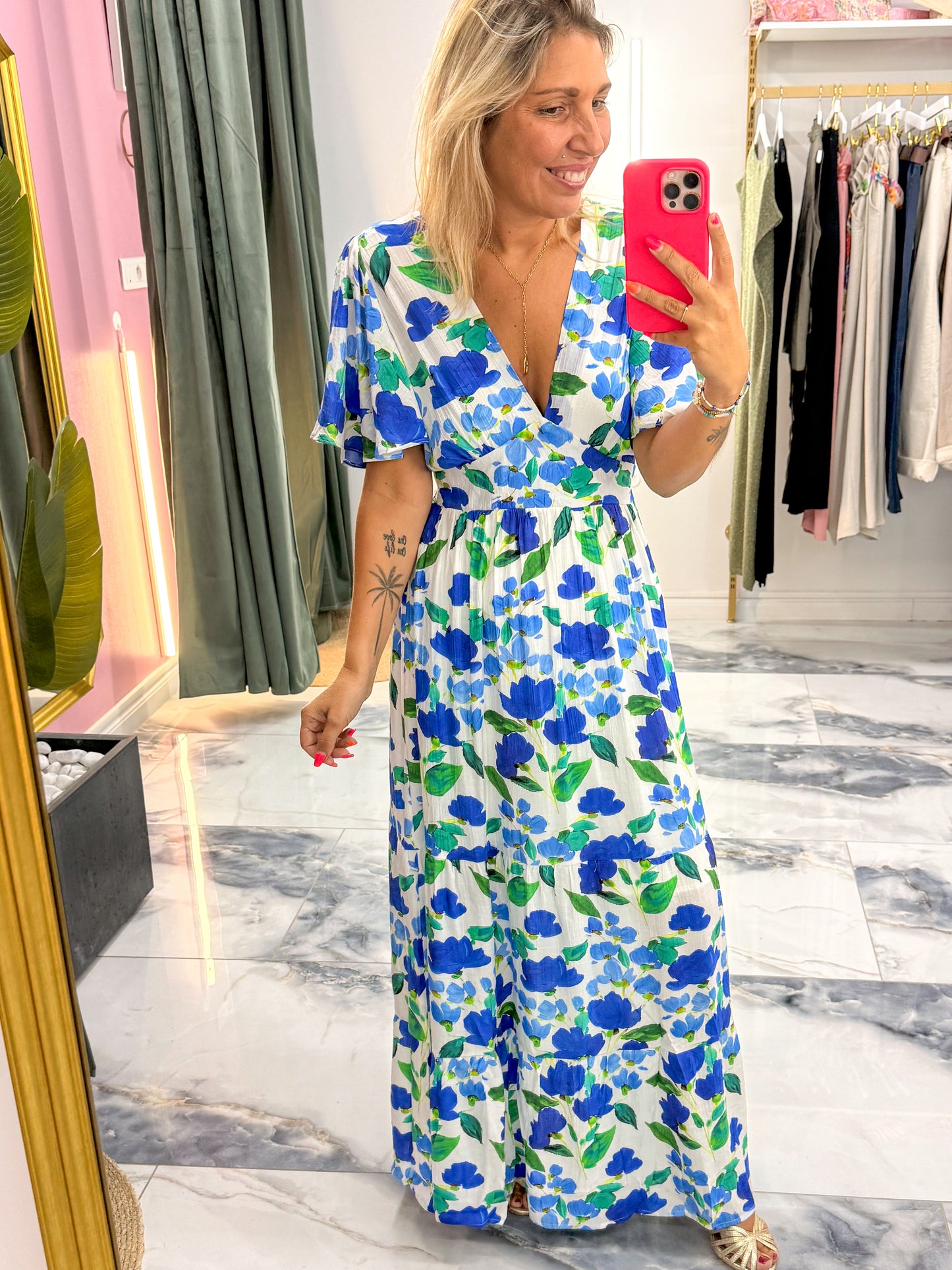 Robe HORTENSE bleue