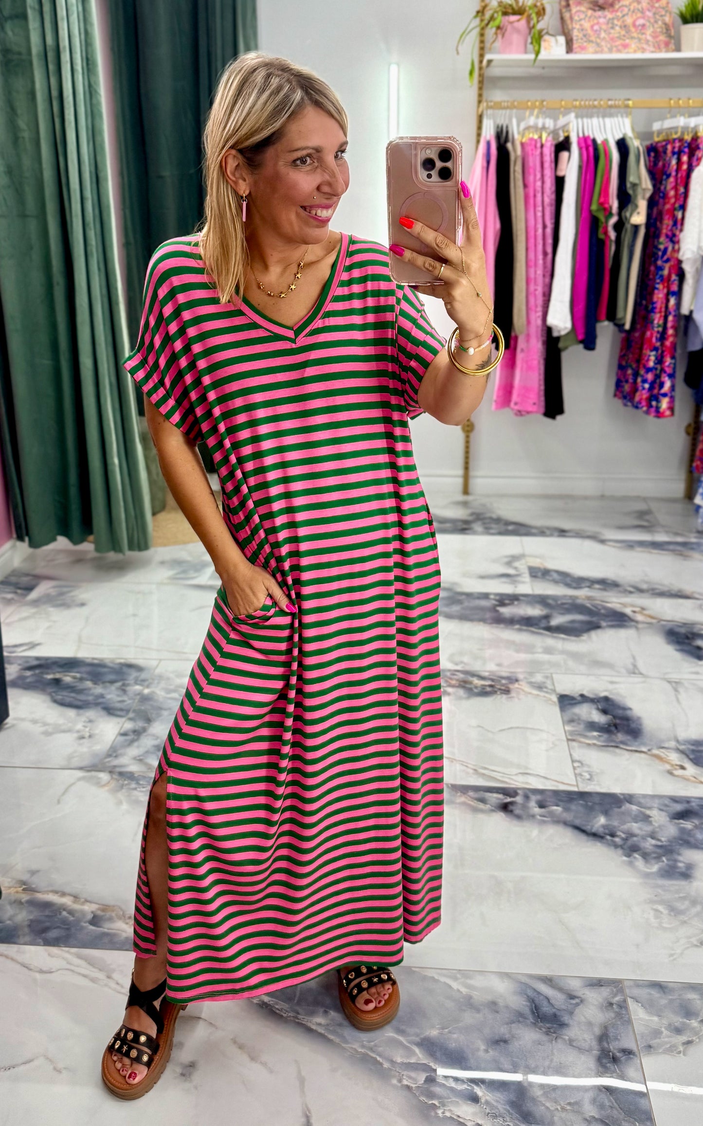 Robe CAMILLE vert