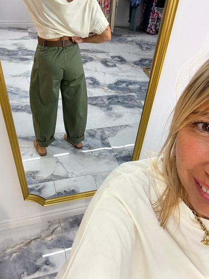 Pantalon ROMA kaki
