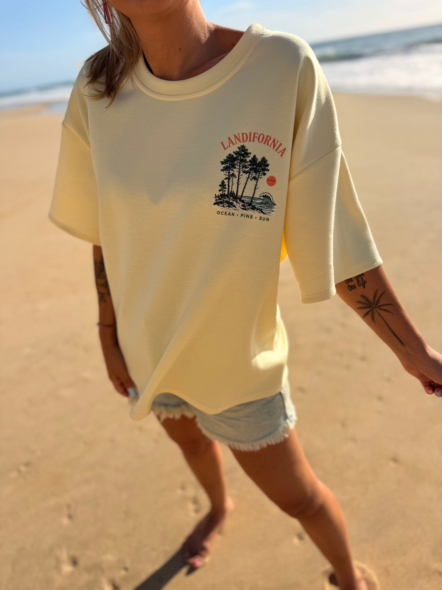 T-shirt SWEETY Créa’ LANDES Jaune- Pré CO -envoi fin JUIN 🌊
