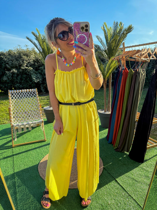 Combinaison AMANDINE jaune Soleil