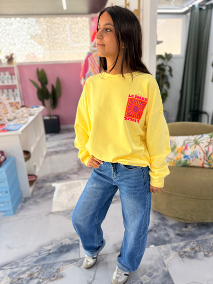 Sweat LE SOLEIL Jaune
