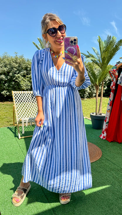 Robe MYKONOS bleu