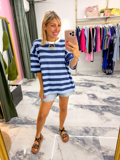 T-shirt BEACH bleu