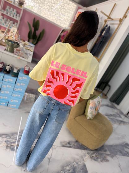 T-shirt LE SOLEIL jaune