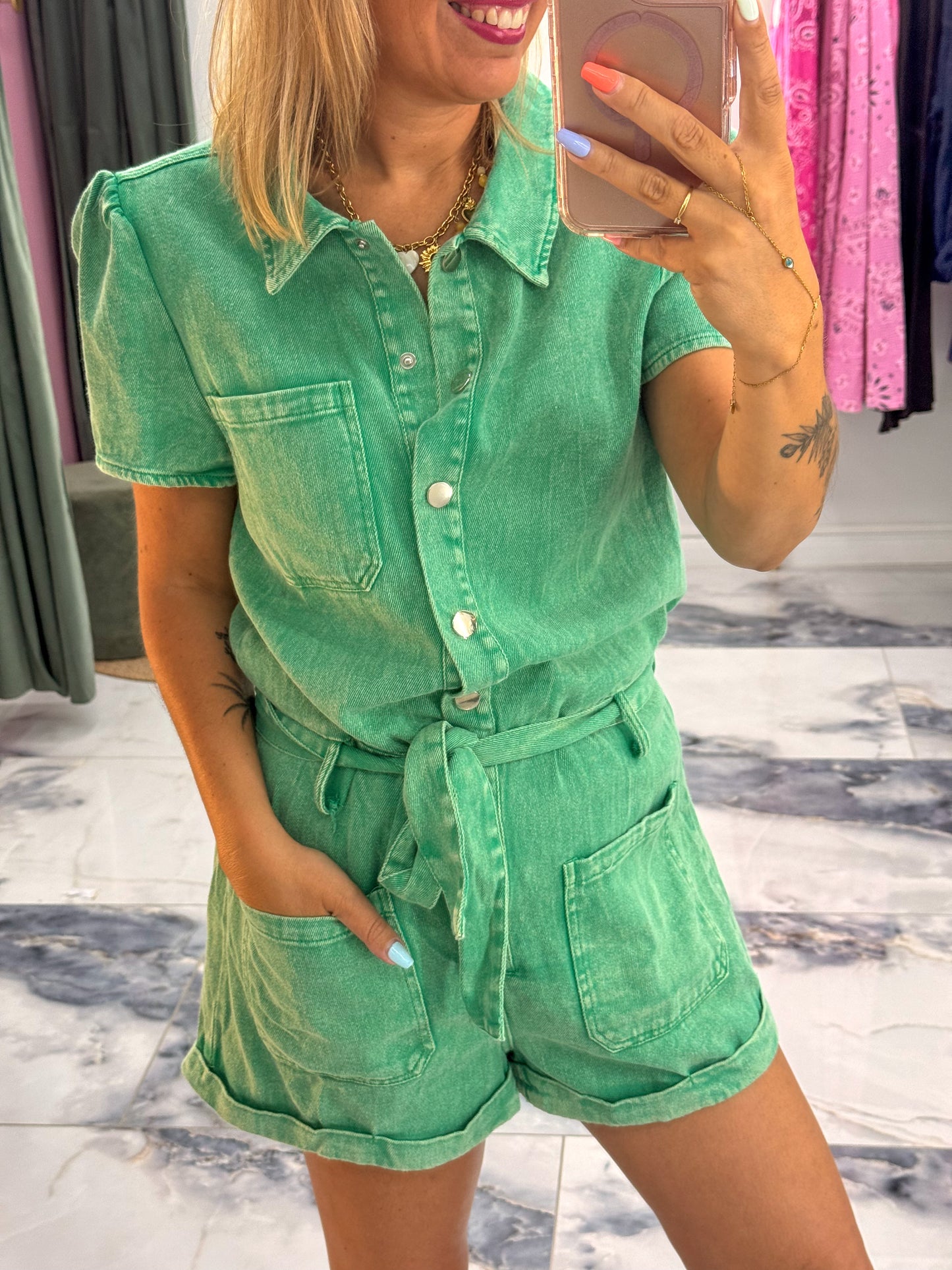 Combishort ZINA vert