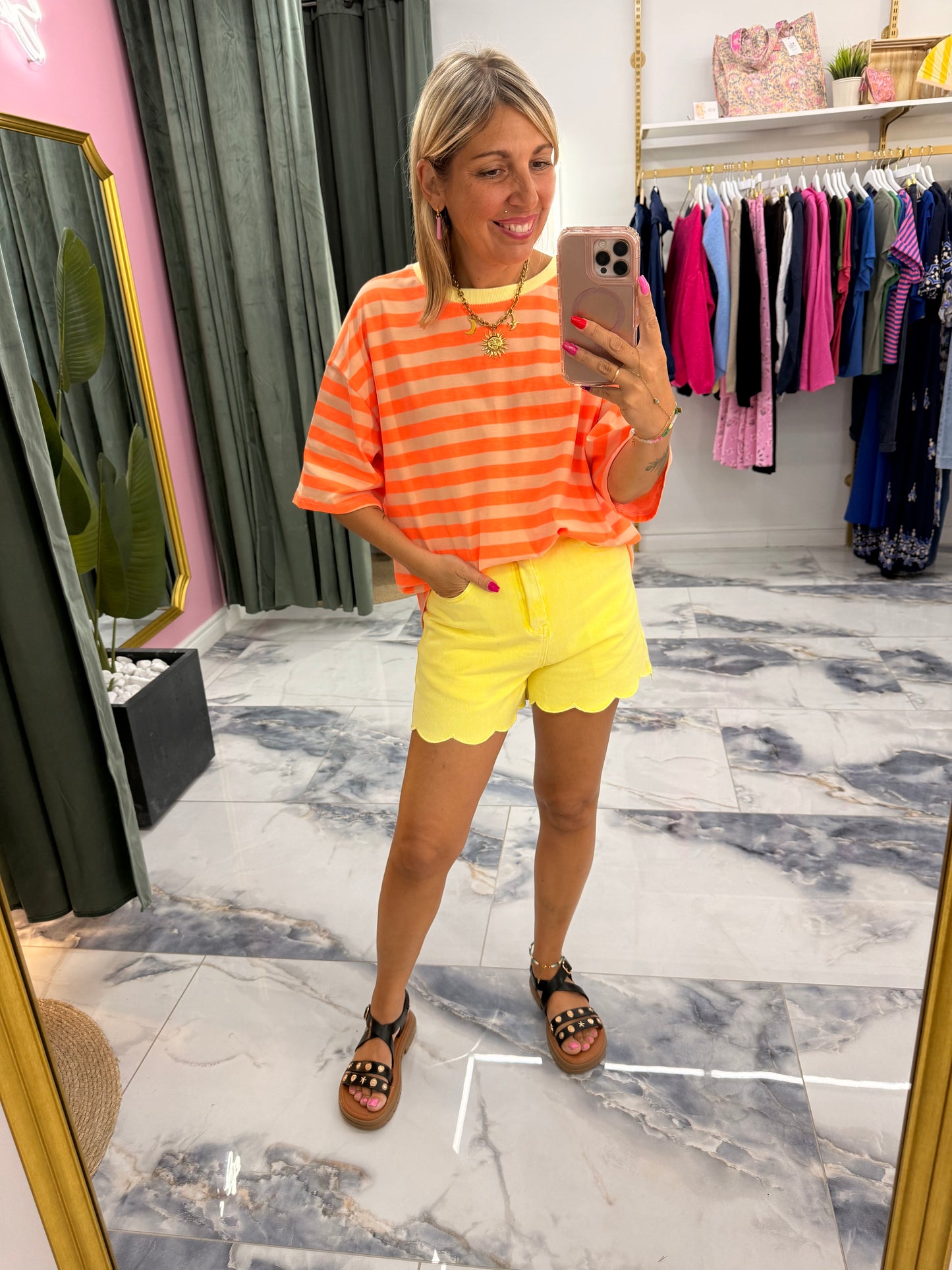 Short NUAGE jaune