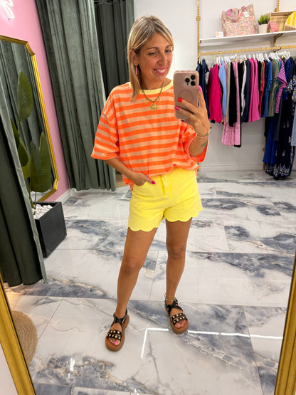 Short NUAGE jaune