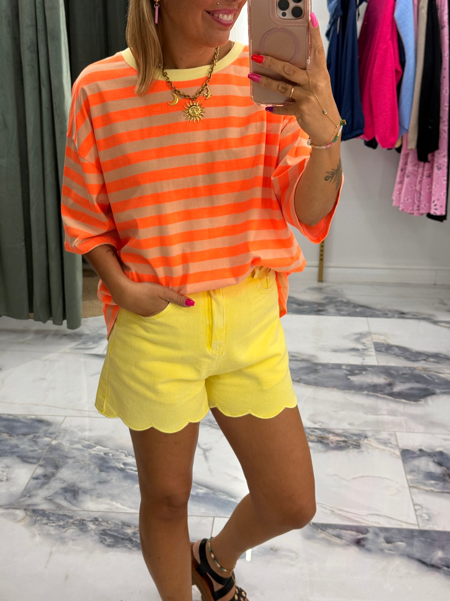 Short NUAGE jaune