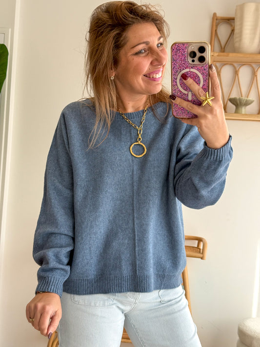Pull MODAL bleu jean