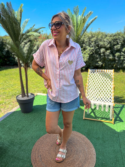 Chemise CAP FERRET rose