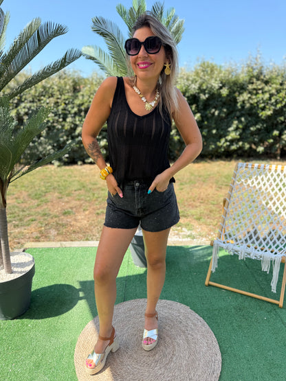 Short à strass SULLIVAN