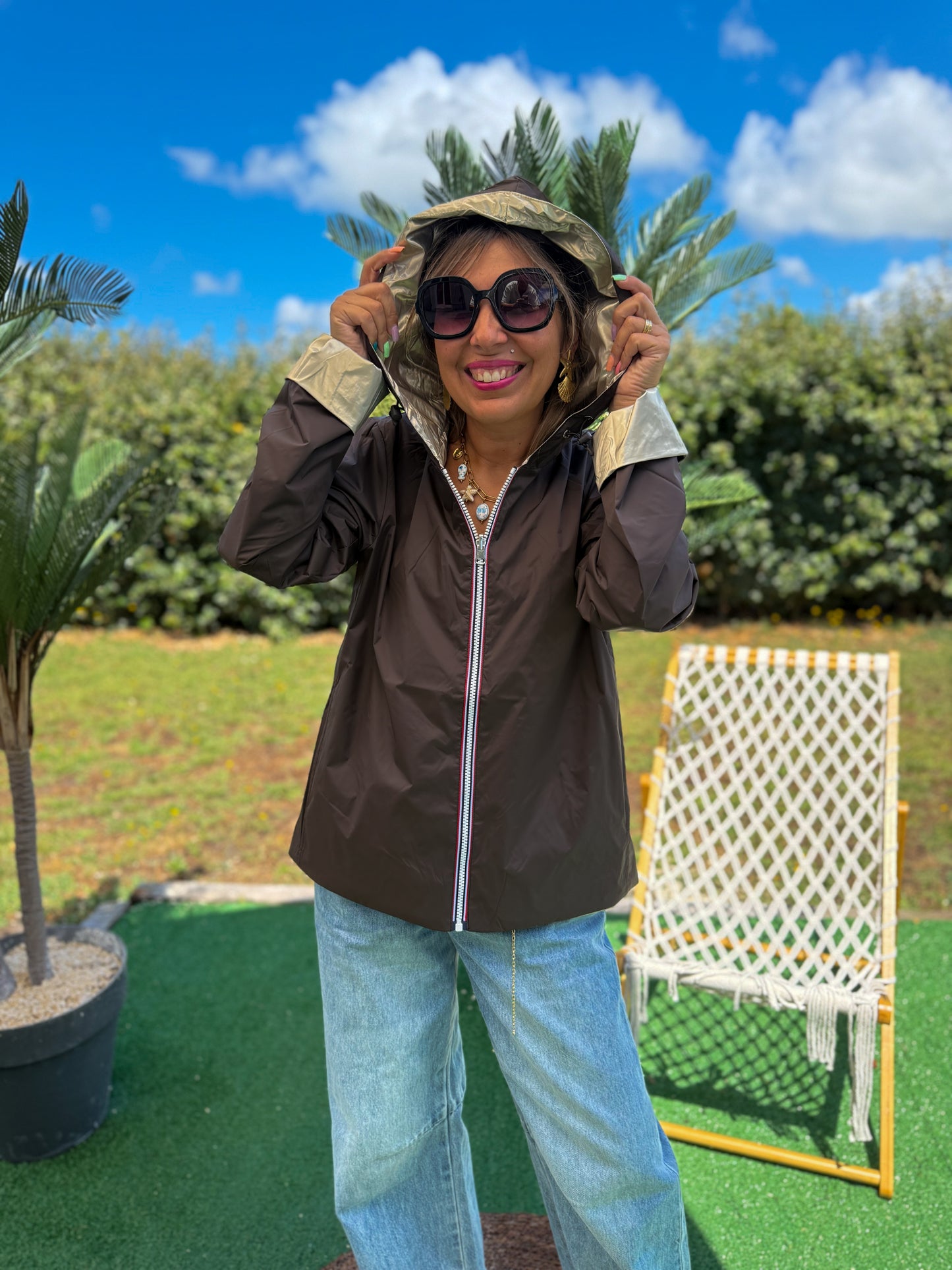 Parka réversible LAURA choco