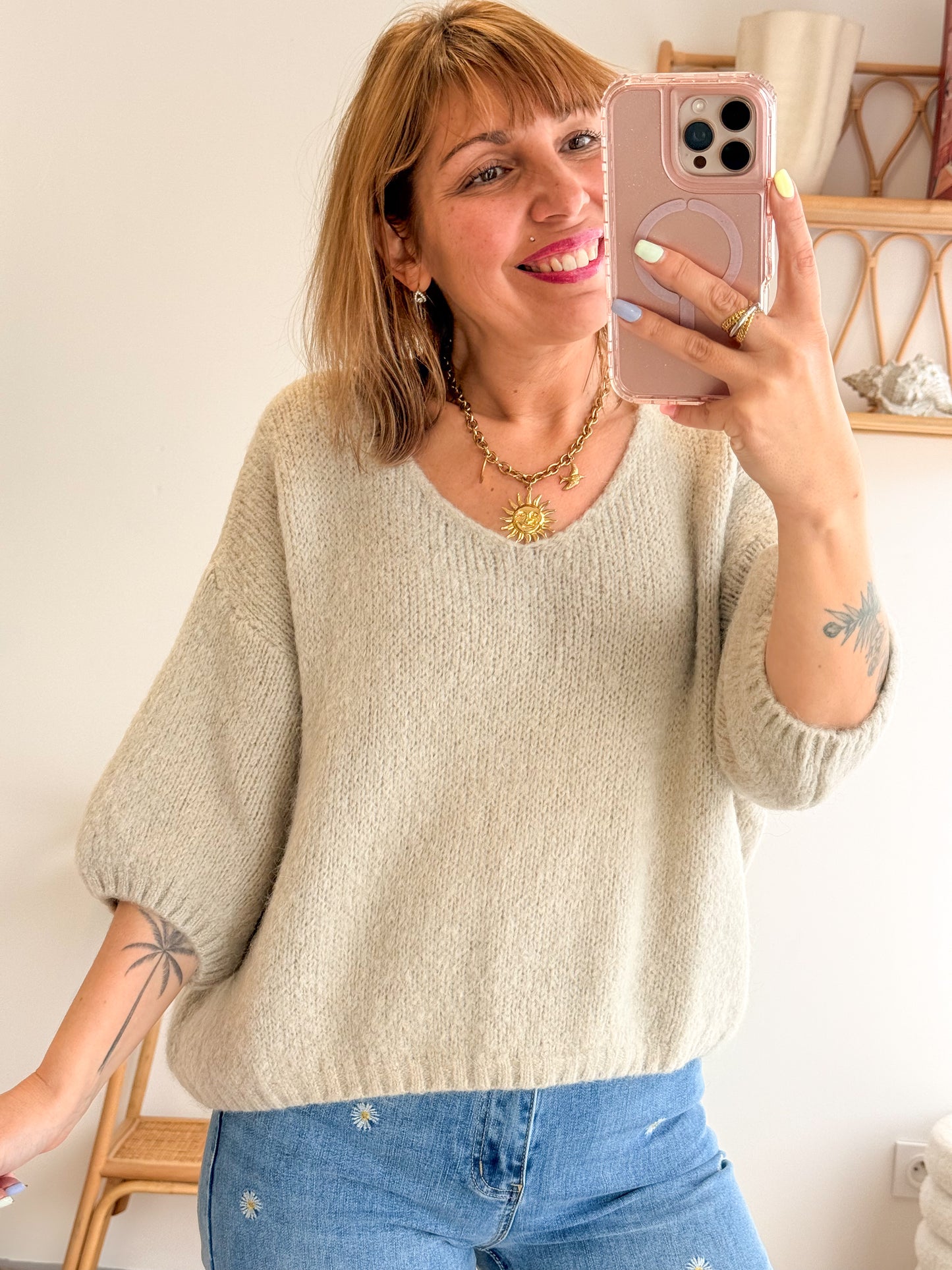 Pull DOUCEUR Beige
