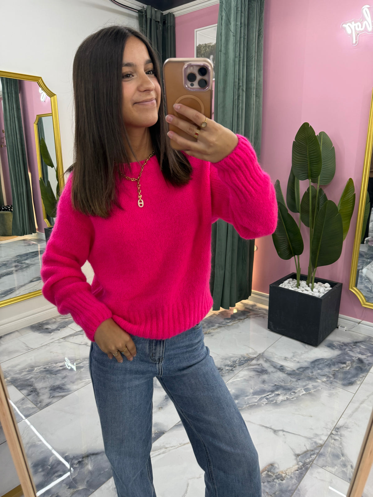 Pull GIANNI rose fluo