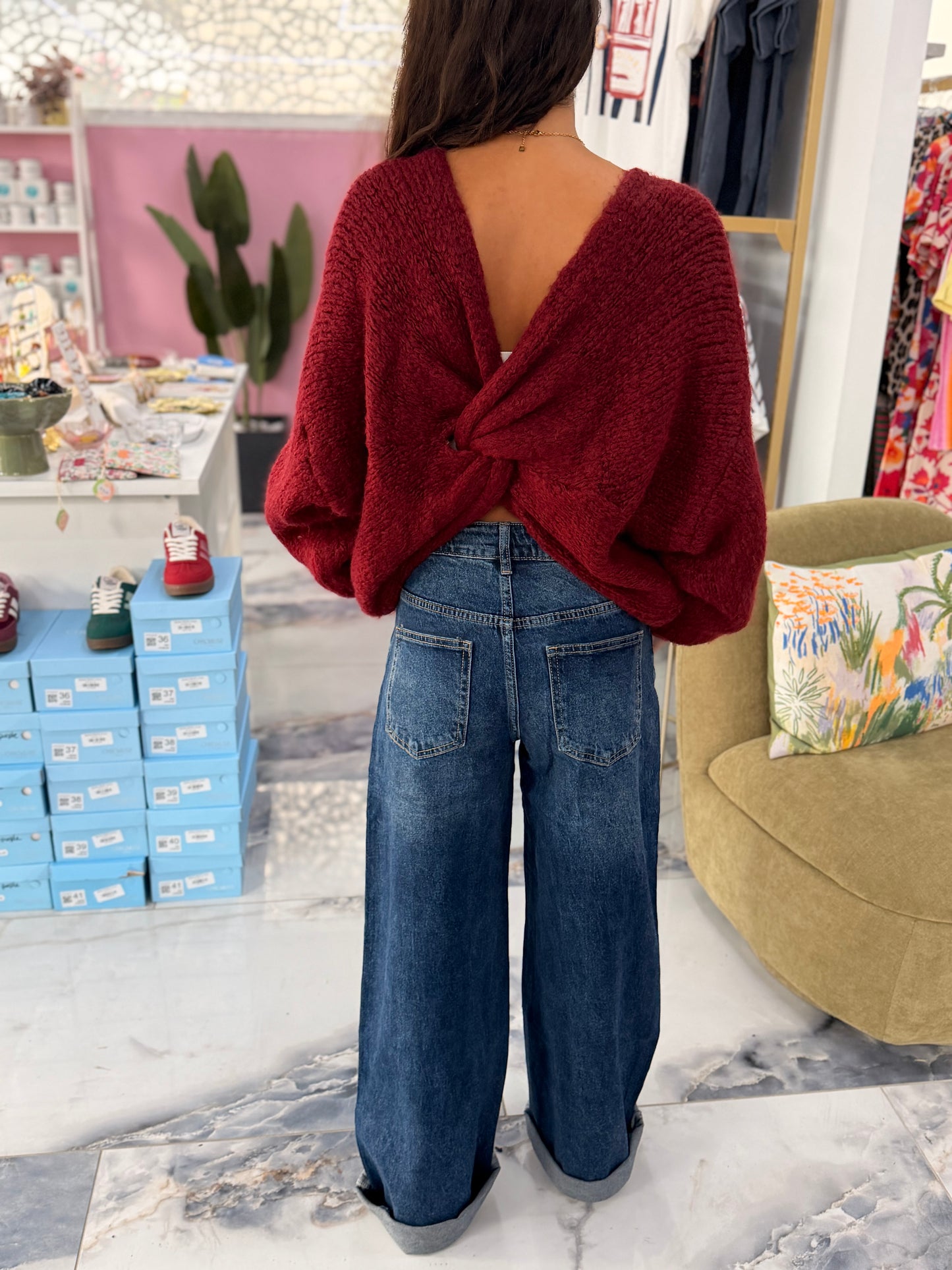 Pull TWIST bordeaux