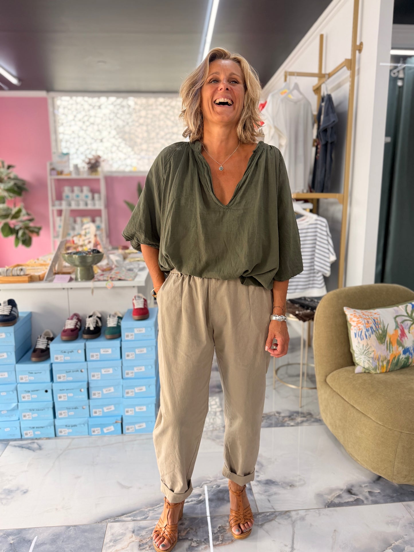 Blouse ELIA kaki