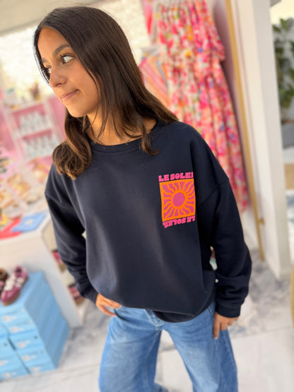 Sweat LE SOLEIL Bleu marine