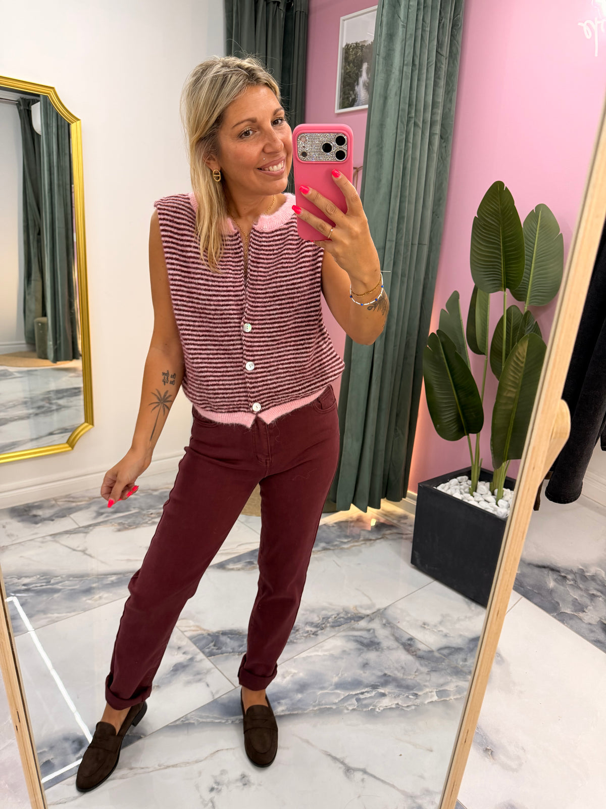 Gilet LOUISON Rose
