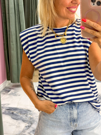 Débardeur MARILOU bleu marine