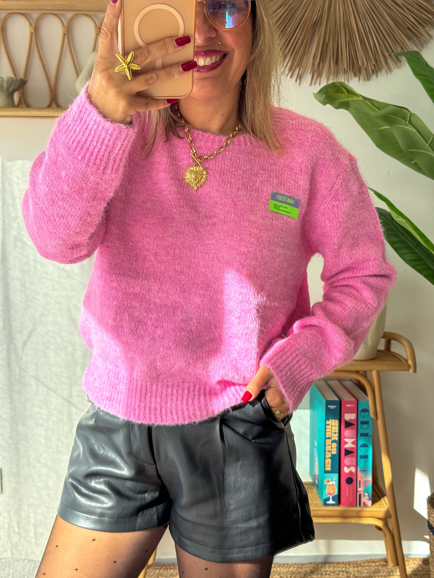 Pull VINTAGE Rose