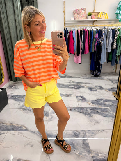 Short NUAGE jaune