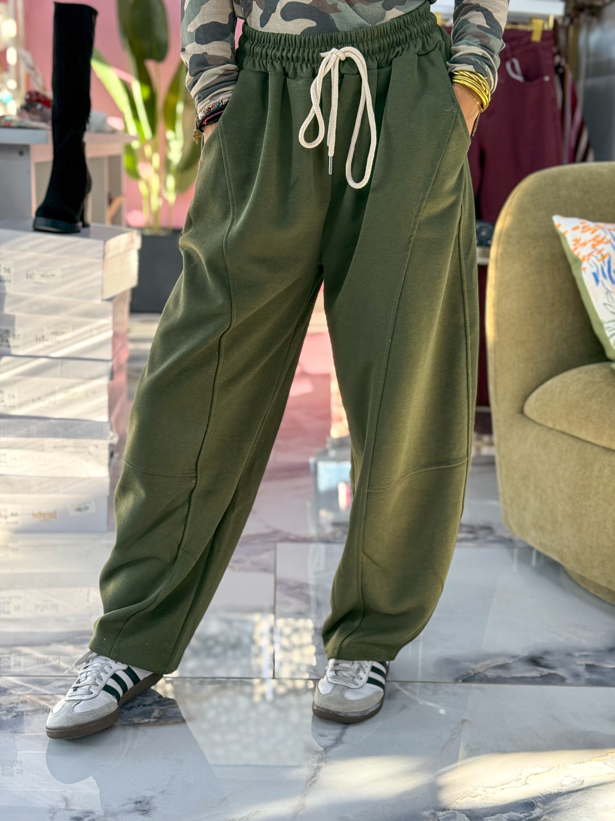 Pantalon jogging ANDY kaki