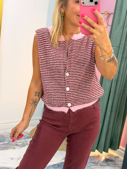 Gilet LOUISON Rose