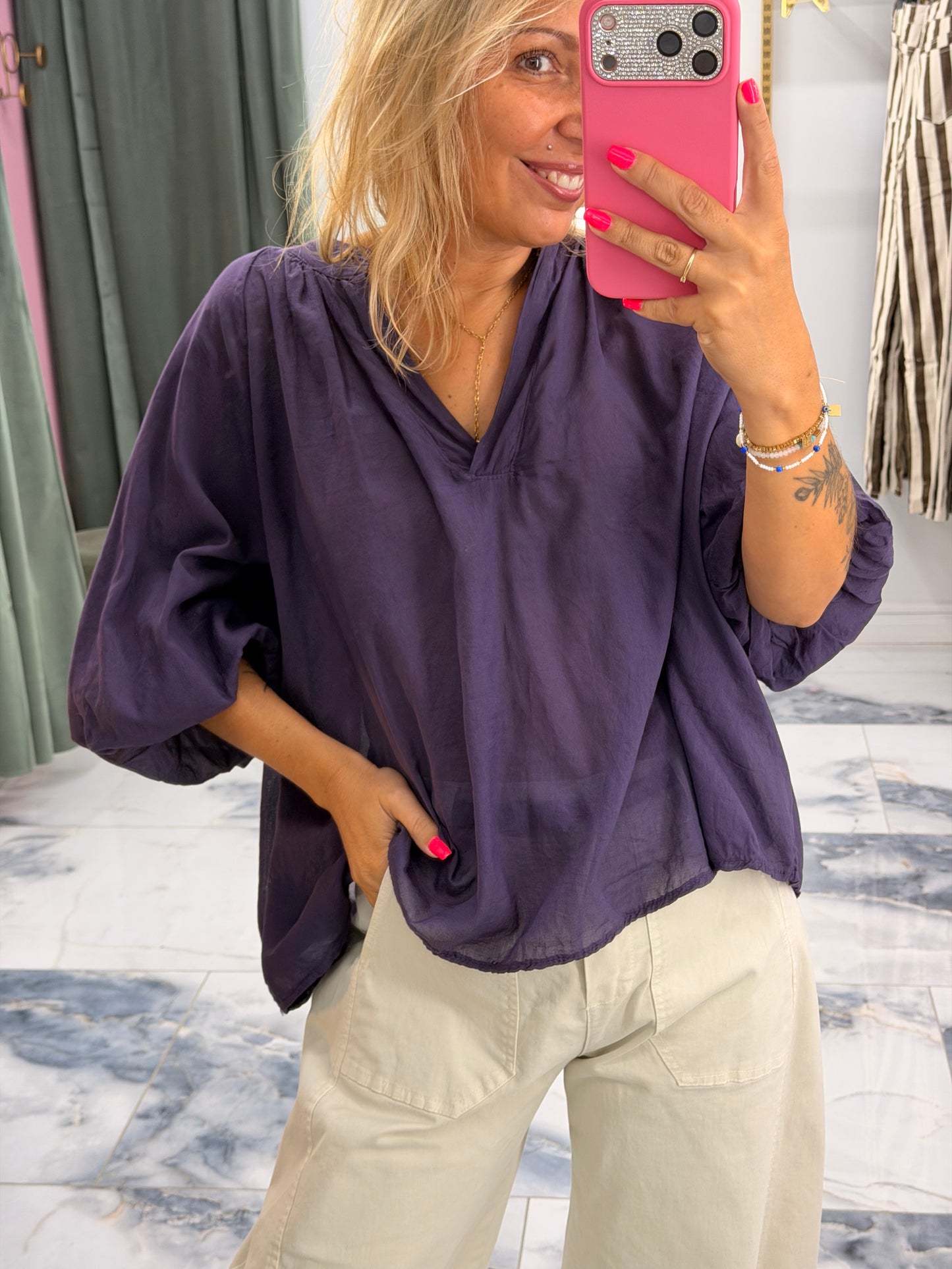 Blouse ELIA prune
