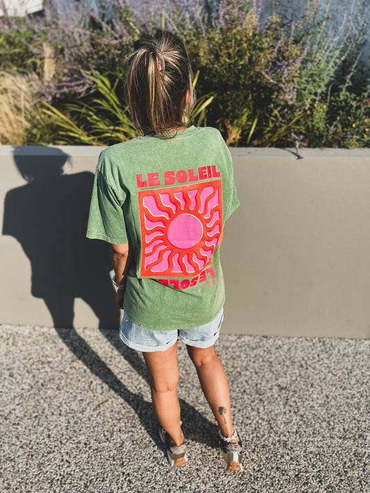 SOL🌞- t-shirt oversize vert