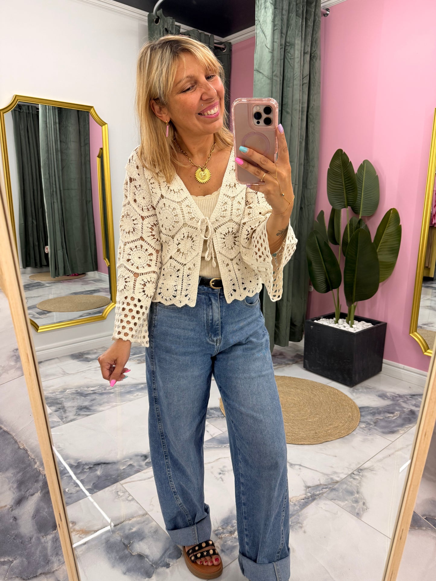 Gilet BOHO cream