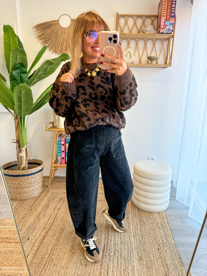 Pantalon ROMA VELOURS noir