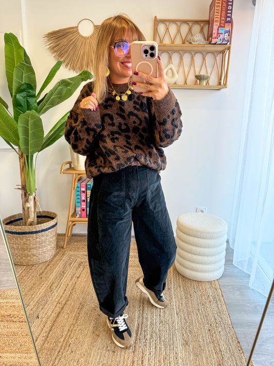 Pantalon ROMA VELOURS noir