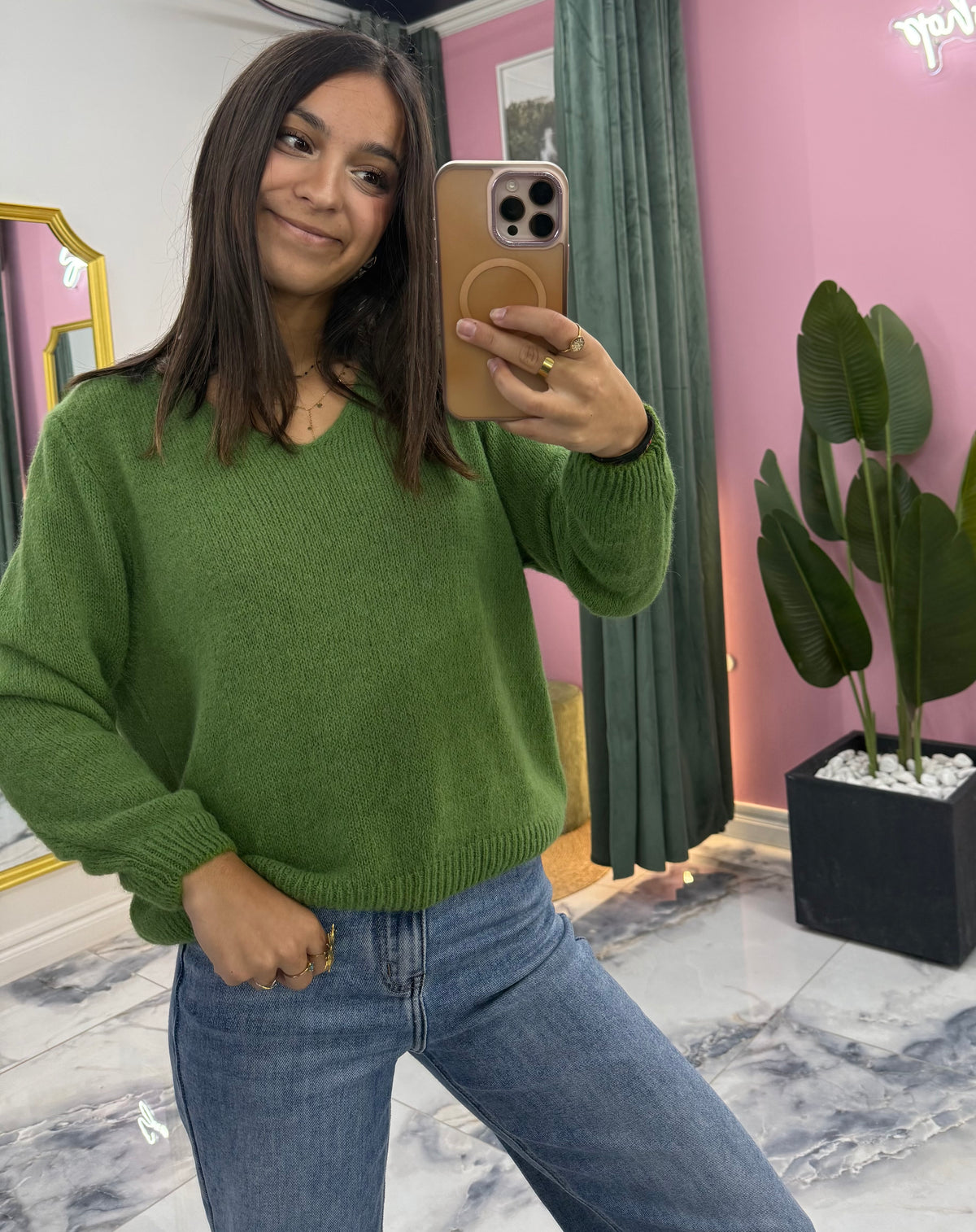 Pull COCO Vert Olive